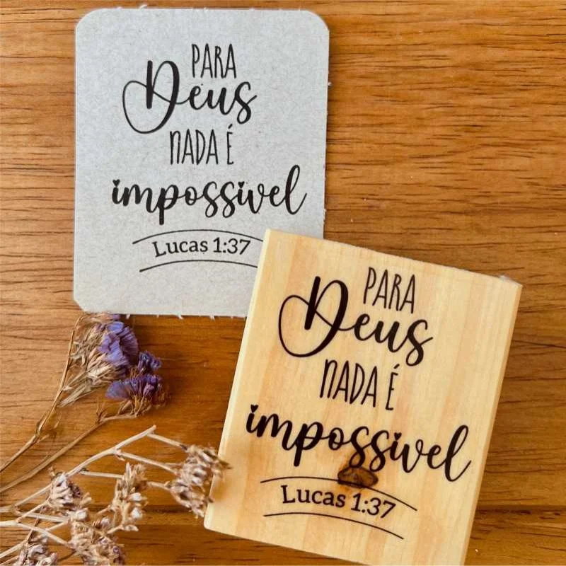 CARIMBO PARA DEUS NADA É IMPOSSÍVEL