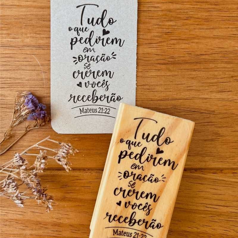 CARIMBO TUDO O QUE PEDIREMEM ORAÇÃO SE CREREM VOCÊS RECEBERÃO
