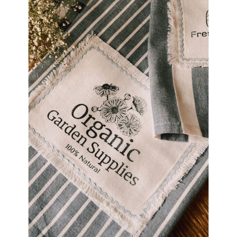 CARIMBO DE FRASE ORGANIC GARDEN SUPPLIES