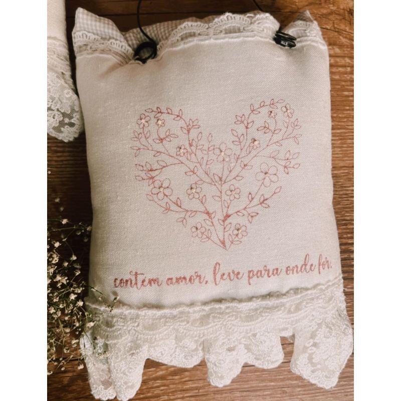 CARIMBO DE FRASE CONTÉM AMOR, LEVE PARA ONDE FOR